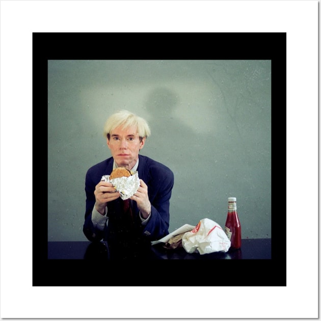 Andy Warhol Cheeseburger Wall Art by ethanchristopher